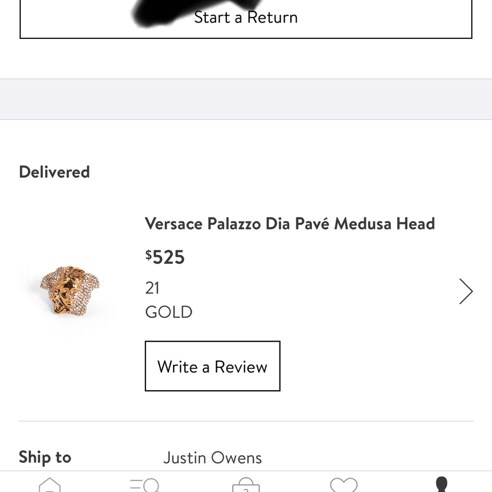 Versace Mens ring